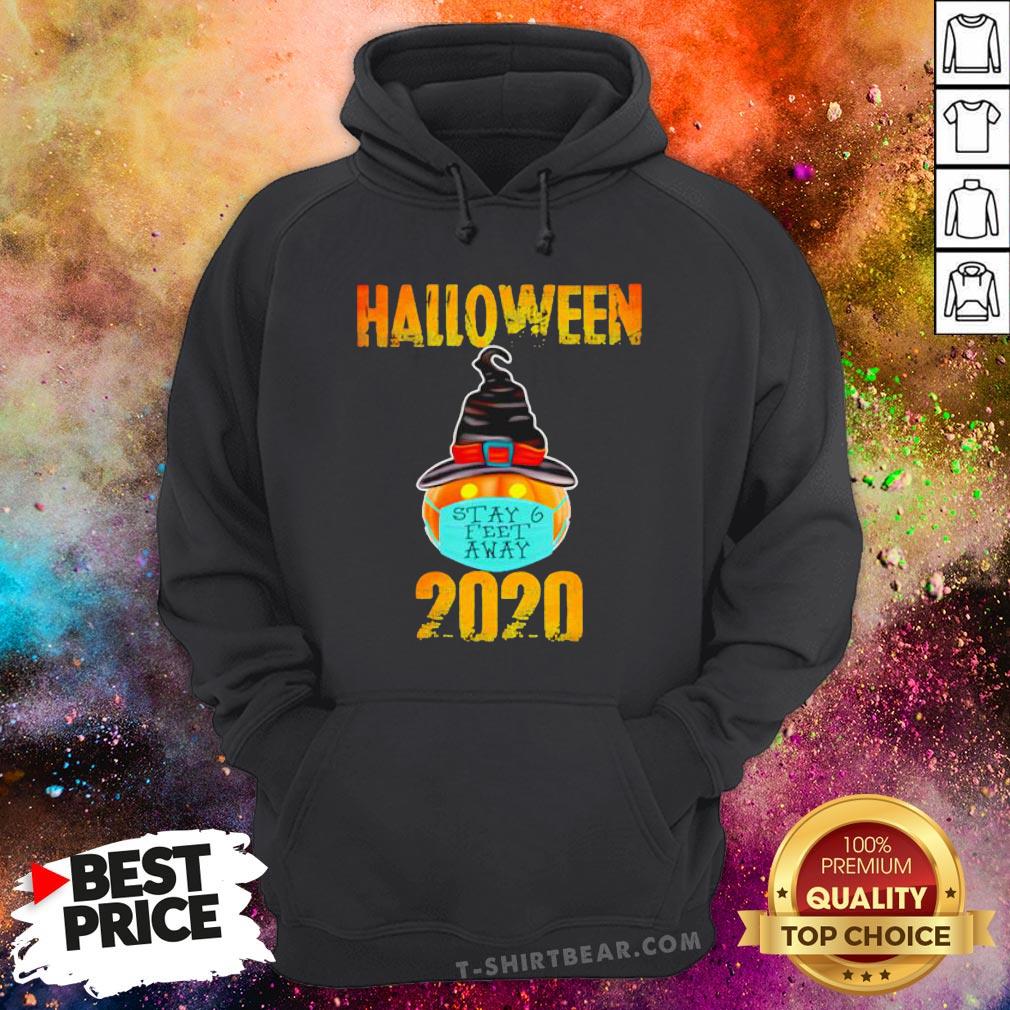 Pumpkin Wearing Mask Stay 6 Feet Away Halloween 2020 Hoodie - Design By T-shirtbear.com Pumpkin Wearing Mask Stay 6 Feet Away Halloween 2020 Hoodie - Design By T-shirtbear.com