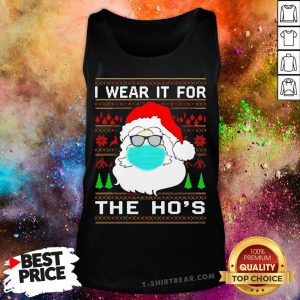 Santa Claus Face Mask I Wear It For The Ho’s Christmas 2020 Tank Top - Design By T-shirtbear.com