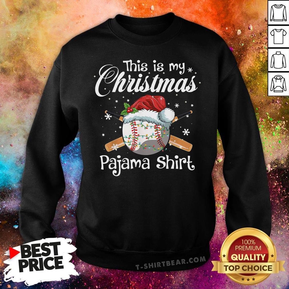 Cute This Is My Christmas Baseball Pajama Sweatshirt - Design By T-shirtbear.com Cute This Is My Christmas Baseball Pajama Sweatshirt - Design By T-shirtbear.com