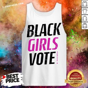 Premium Black Girls Vote Tank Top - Design By T-shirtbear.com