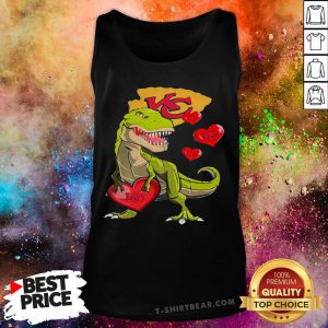 Funny Dinosaur T-Rex Mashup Kansas City Chiefs Tank Top - Design By T-shirtbear.com