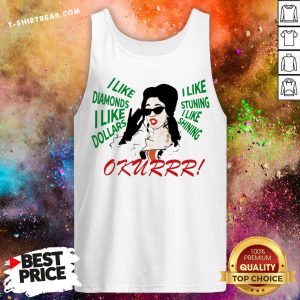 Cardi B Dear Santa I Like Diamonds I Like Dollars Okurrr Tank Top - Design By T-shirtbear.com