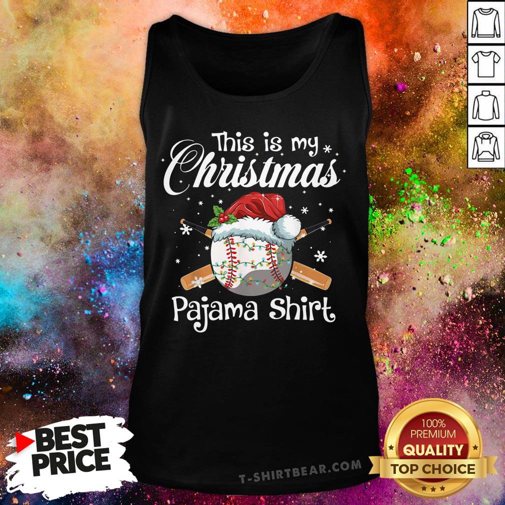 Cute This Is My Christmas Baseball Pajama Tank Top - Design By T-shirtbear.com Cute This Is My Christmas Baseball Pajama Tank Top - Design By T-shirtbear.com