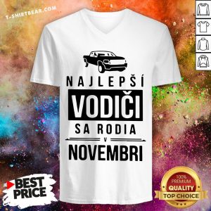 Original Car Najlepsi Vodici Sa Rodia Novembri V-neck - Design By T-shirtbear.com