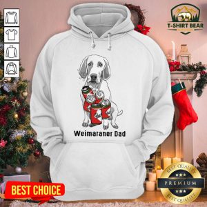 Cute Weimaraner Dad Beer Hoodie - Design By T-shirtbear.com
