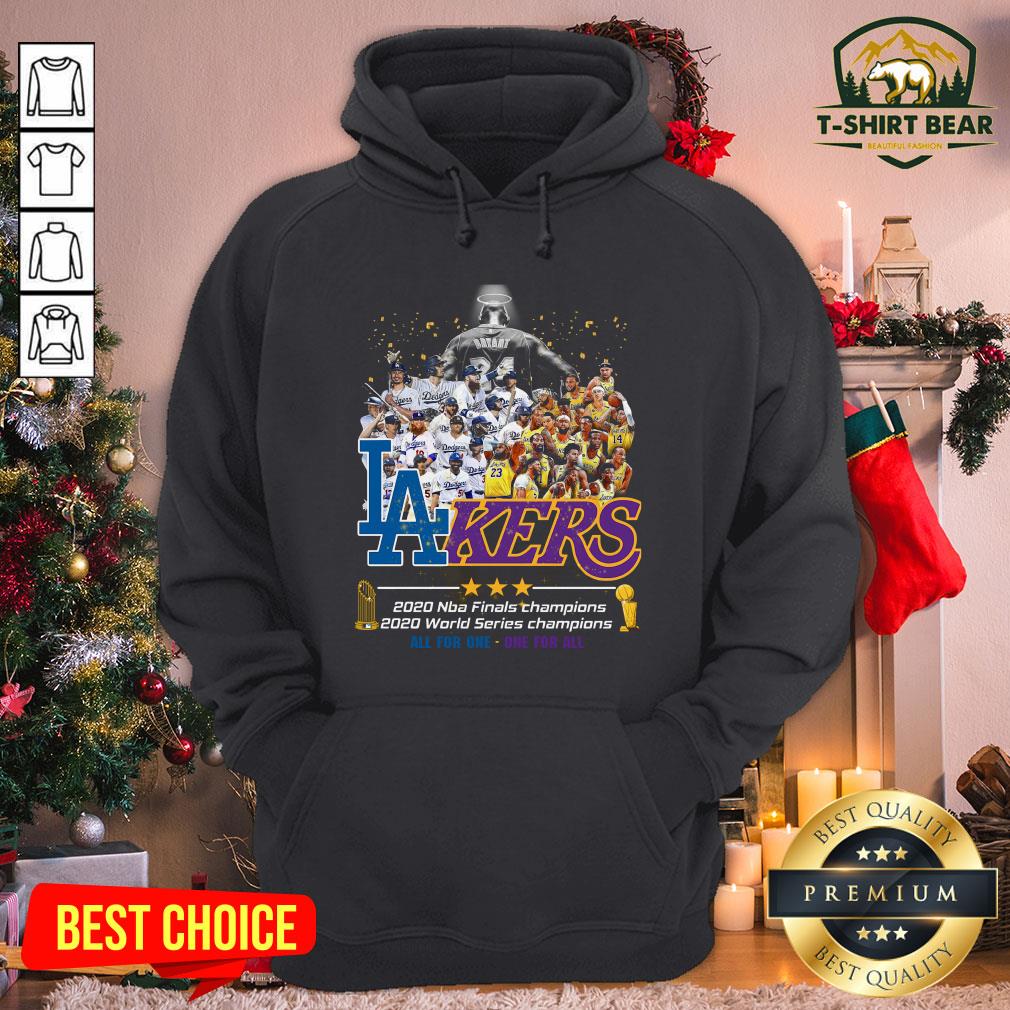 Hot Los Angeles Legend LA Laker And LA Dodgers 2020 NBA Finals Champions 2020 World Series Champion Hoodie - Design By T-shirtbear.com Hot Los Angeles Legend LA Laker And LA Dodgers 2020 NBA Finals Champions 2020 World Series Champion Hoodie - Design By T-shirtbear.com