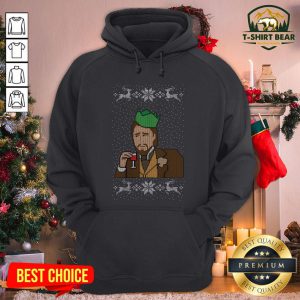 Funny Santa DiCaprio Ugly Christmas Hoodie - Design By T-shirtbear.com