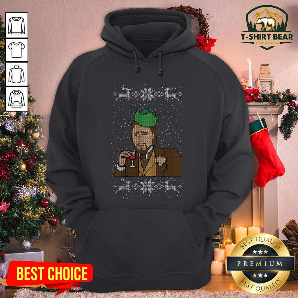 Funny Santa DiCaprio Ugly Christmas Hoodie - Design By T-shirtbear.com Funny Santa DiCaprio Ugly Christmas Hoodie - Design By T-shirtbear.com