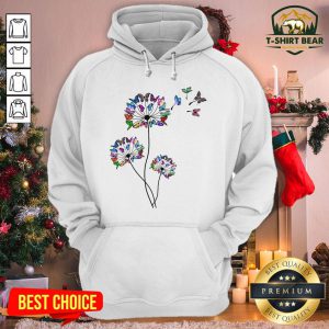 Pretty Butterflies Dandelions Hoodie - Design By T-shirtbear.com