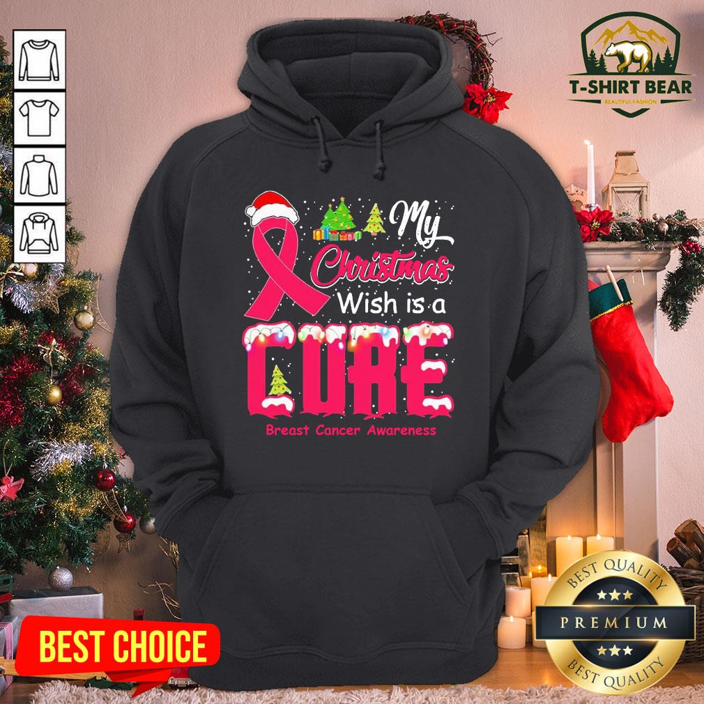 Hot My Christmas Wish Is A Cure Breast Cancer Awareness Hoodie - Design By T-shirtbear.com Hot My Christmas Wish Is A Cure Breast Cancer Awareness Hoodie - Design By T-shirtbear.com
