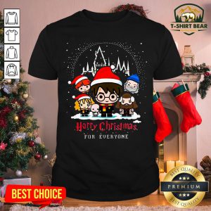 Cute Harry Potter Characters Chibi Harry Christmas For Everyone Shirt - Design by T-shirtBear.com