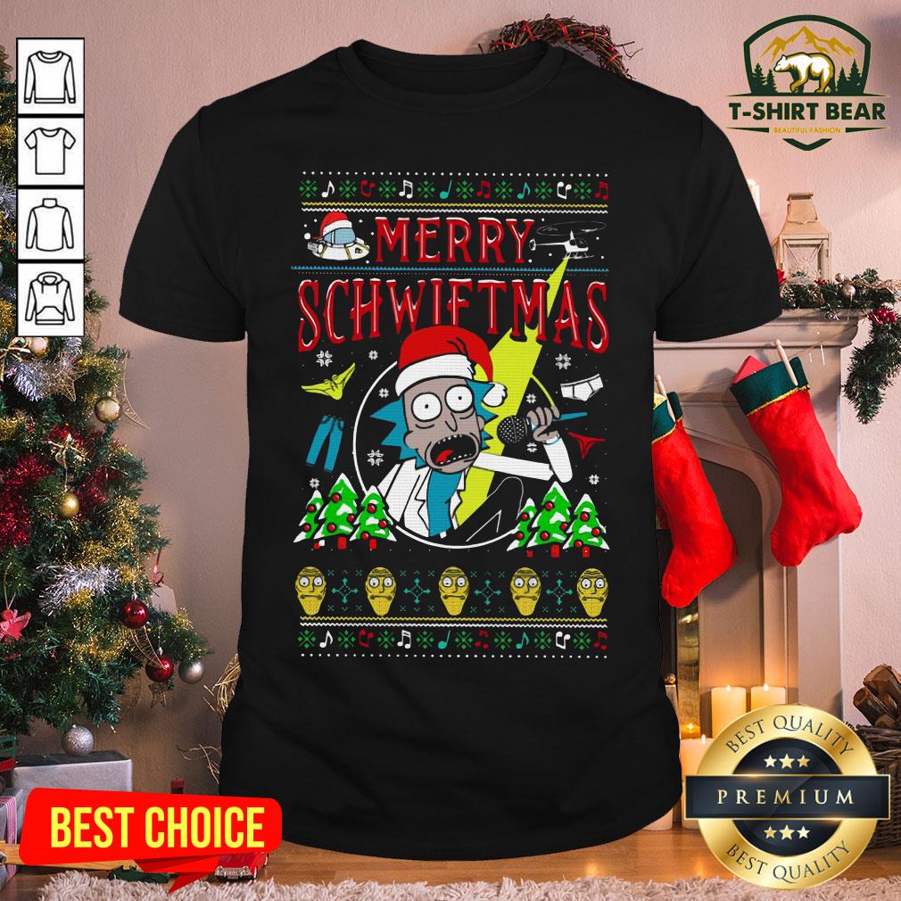 Cool Santa Rick Sanchez Merry Swiftmas Ugly Christmas Shirt Cool Santa Rick Sanchez Merry Swiftmas Ugly Christmas Shirt - Design By T-shirtbear.com
