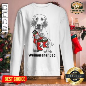 Cute Weimaraner Dad Beer Sweatshirt - Design By T-shirtbear.com