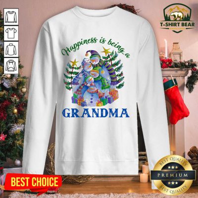 Happiness Is Being A Grandma Snowman Christmas Tree Xmas Sweatshirt - Design by T-shirtbear.com Happiness Is Being A Grandma Snowman Christmas Tree Xmas Sweatshirt - Design by T-shirtbear.com