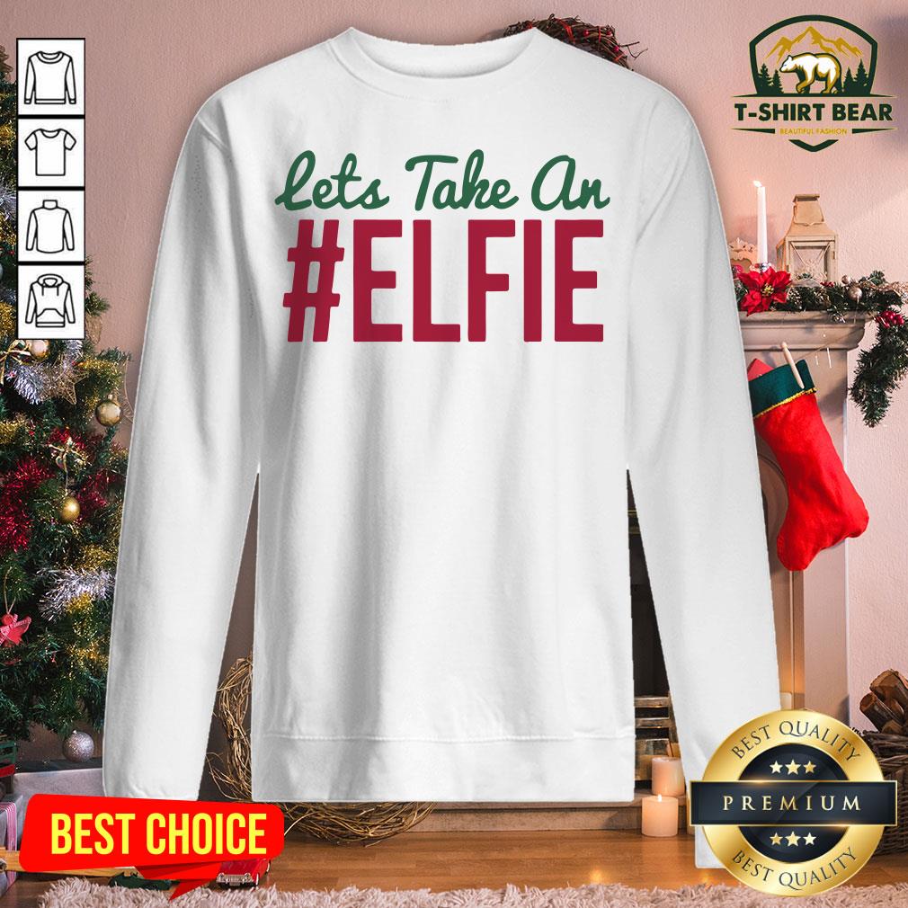 Cool Let’s Take An #Elfie Christmas Sweatshirt - Design By T-shirtbear.com Cool Let’s Take An #Elfie Christmas Sweatshirt - Design By T-shirtbear.com
