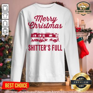 Cute Merry Christmas Shitter’s Full Sweatshirt - Design By T-shirtbear.com