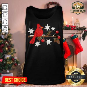 Premium Cardinal Personalized Christmas Tank Top - Design By T-shirtbear.com