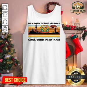 Hot Hippie Bus On A Dark Desert Highway Cool Wind In My Hair Vintage Retro Tank Top - Design By T-shirtbear.com