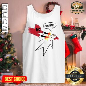 Funny Ouchie Sketch Deadpool Tank Top - Design By T-shirtbear.com