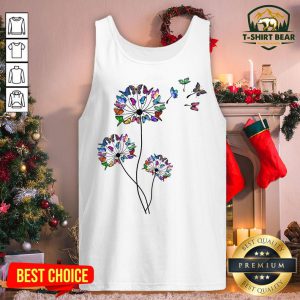 Pretty Butterflies Dandelions Tank Top - Design By T-shirtbear.com