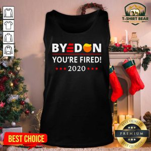 Bye Don You’re Fired 2020 Stars Hair Donald Trump Election Tank Top - Design by T-shirtbear.com