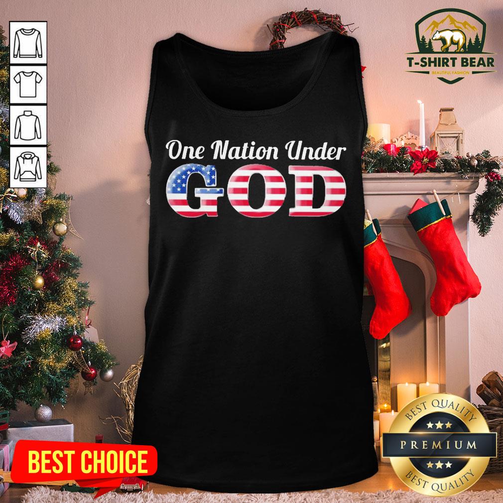 Good One Nation Under God American Flag Tank Top - Design By T-shirtbear.com Good One Nation Under God American Flag Tank Top - Design By T-shirtbear.com