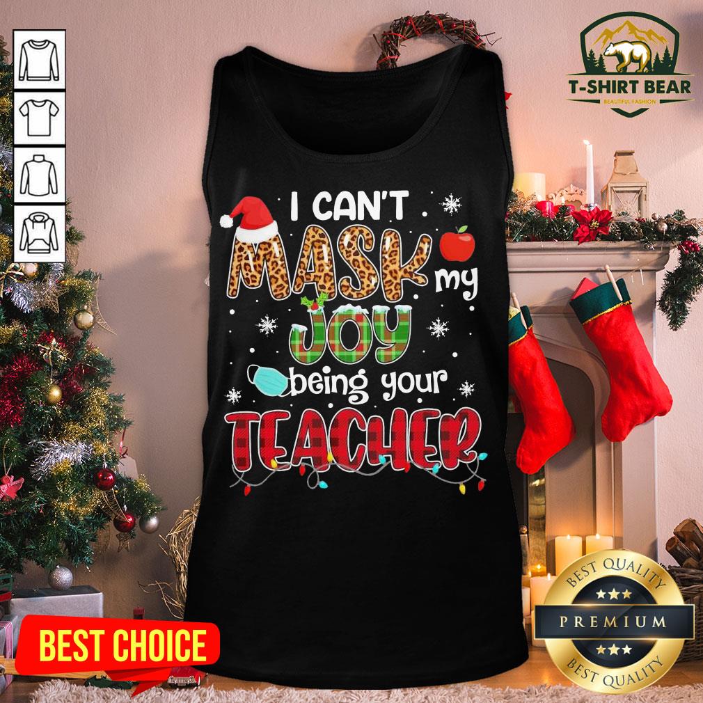 Cool I Can’t Mask My Joy Being Your Teacher Christmas Tank Top - Design By T-shirtbear.com Cool I Can’t Mask My Joy Being Your Teacher Christmas Tank Top - Design By T-shirtbear.com
