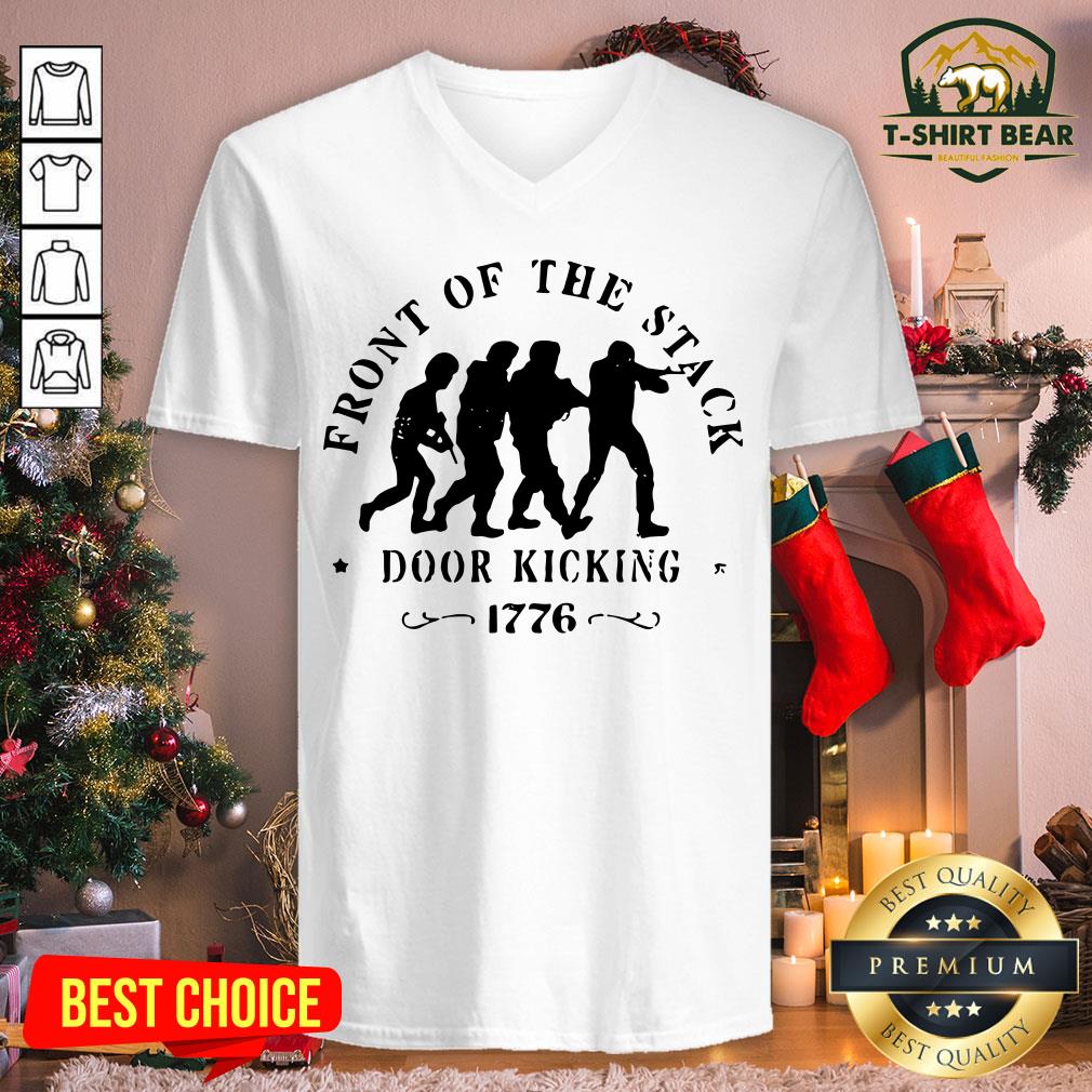 Funny Recon Jacks Apparel Front Of The Stack Door Kicking 1776 V-neck - Design By T-shirtbear.com Funny Recon Jacks Apparel Front Of The Stack Door Kicking 1776 V-neck - Design By T-shirtbear.com