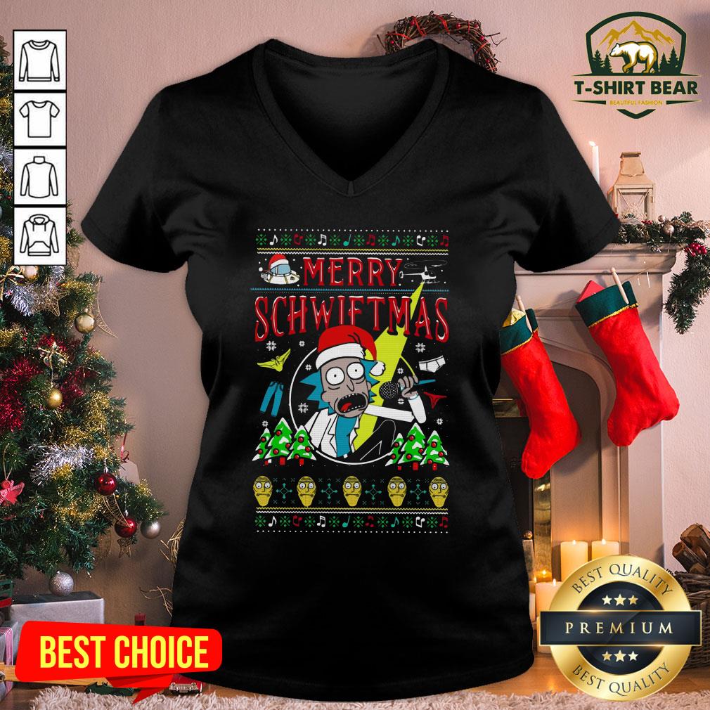 Cool Santa Rick Sanchez Merry Swiftmas Ugly Christmas V-neck - Design By T-shirtbear.com Cool Santa Rick Sanchez Merry Swiftmas Ugly Christmas V-neck - Design By T-shirtbear.com