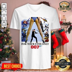 Pretty James Bond 007 For Your Eyes Only 1970’s V-neck - Design By T-shirtbear.com