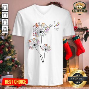 Nice Unicorns Dandelions V-neck - Design By T-shirtbear.com