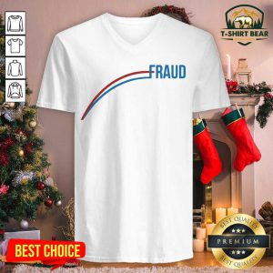 Election 2020 Fraud V-neck - Design by T-shirtBear.com