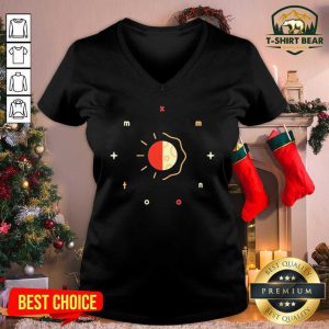 Mxmtoon Merch Sun And Moon V-neck - Design by T-shirtBear.com