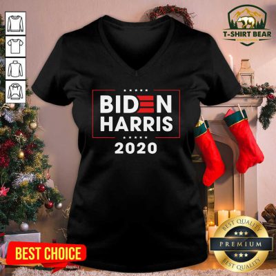 Biden Harris Stars 2020 President Vote Election V-neck - Design by T-shirtbear.com