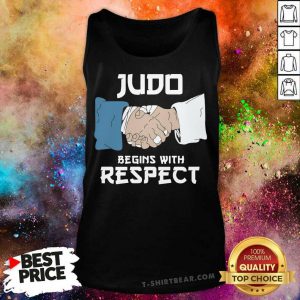 Judo Begins With Respect Tank Top - Design by T-shirtbear.com