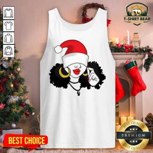 Black Girl Magic Merry Christmas Tank Top - Design by T-shirtbear.com