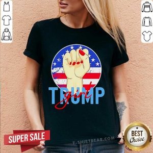 Trump Girl Still My President Pro Trump 2020 V-neck - Design by T-shirtbear.com