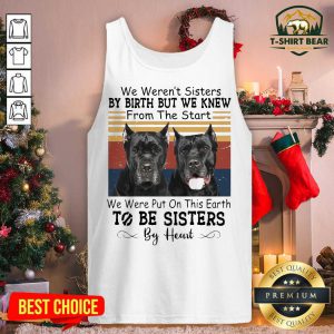Cane Corso We Weren’t Sisters By Birth But We Knew To Be Sisters By Heart Vintage Retro Tank Top - Design by T-shirtbear.com