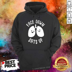 Face Down Sats Up Hoodie - Design by T-shirtbear.com