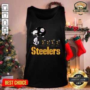 Snoopy And Woodstock Pittsburgh Steelers Tank Top - Design by T-shirtbear.com