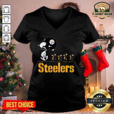 Snoopy And Woodstock Pittsburgh Steelers V-neck - Design by T-shirtbear.com Snoopy And Woodstock Pittsburgh Steelers V-neck - Design by T-shirtbear.com