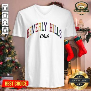 Beverly Hills Club V-neck - Design by T-shirtbear.com