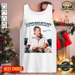 Cropper I Love Bad Bitches That’s My Fuckin Problem Tank Top - Design by T-shirtbear.com