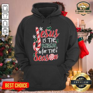 Jesus Is The Reason For The Season Christmas Hoodie - Design by T-shirtbear.com