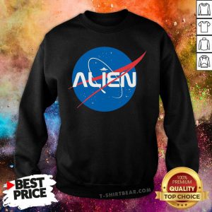 Alien NASA Explorer Sweatshirt - Design by T-shirtbear.com