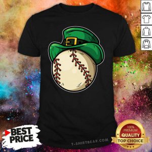 Shamrock Baseball Leprechaun St. Patrick's Day Shirt - Design by T-shirtbear.com