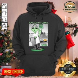 Aliens Representing Roswell Homies Hoodie - Design by T-shirtbear.com