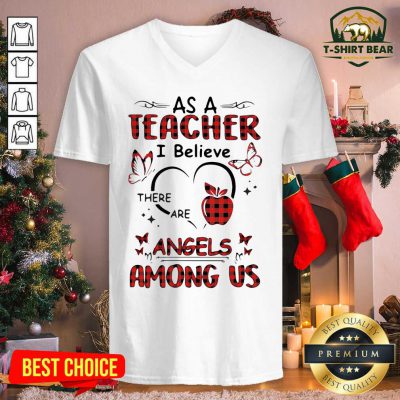 Hot As An Emt I Believe There Are Angels Among Us V-neck - Design by T-shirtbear.com Hot As An Emt I Believe There Are Angels Among Us V-neck - Design by T-shirtbear.com