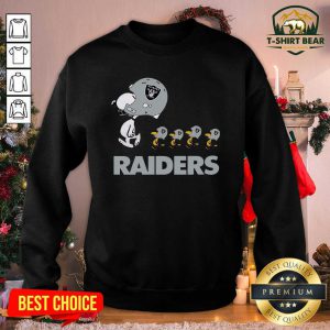 Snoopy And Woodstock Oakland Raiders Sweatshirt - Design by T-shirtbear.com