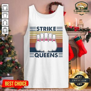 Bowling Strike Queens Vintage Retro Tank Top - Design by T-shirtbear.com